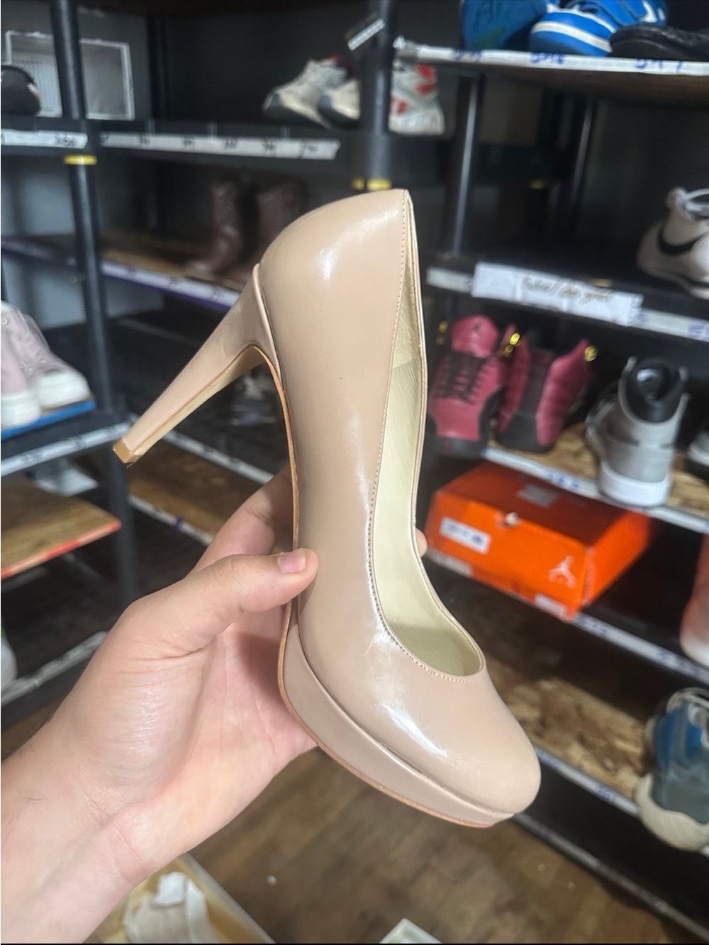 Classic Women's Nude High Heel Pump